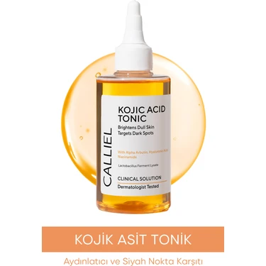 Calliel Kojik Asit Tonik 200 ml Aydınlık Verici ve Siyah Nokta Karşıtı Tüm Cilt Tipleri