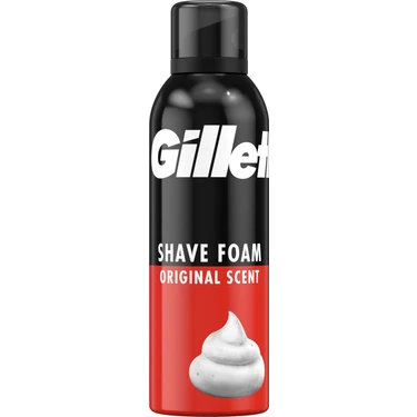 Gillette Normal Tıraş Köpüğü 200 ml Erkekler İçin Hassas Cilt Dostu