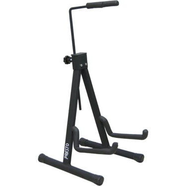 Presto Klump PRS-01 Metal Malzemeden İmalat Profesyonel Gitar Sehpası Siyah Renk Menşei
