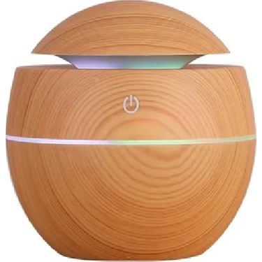PrimeHome Oval 200ml Hava Nemlendirici - 7 Renk RGB Işıklı Difüzör - Type-C Girişli Aromaterapi