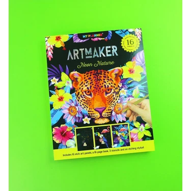 Giftmoda Artmaker Neon Nature Kazımalı Boyama Seti – 16 Fiyatı