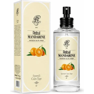 Rebul Mandarine Mandalina Kokulu Sprey Cam Şişe Kolonya