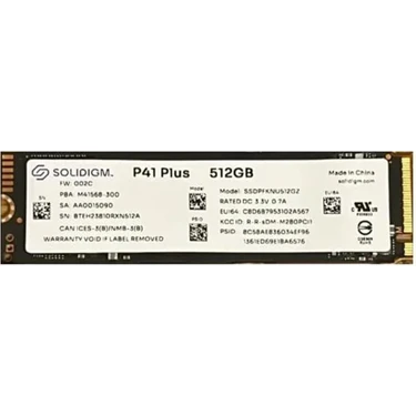 SOLIDIGM P41 Plus SSDPFKNU512GZH 512GB 2280 M.2 NVMe SSD - Fiyatı