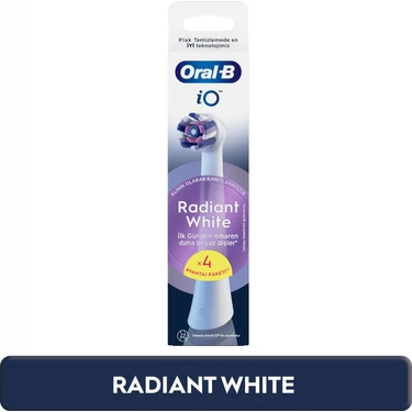 Oral-B iO Radiant White Beyaz Diş Fırçası Yedek Başlığı 4