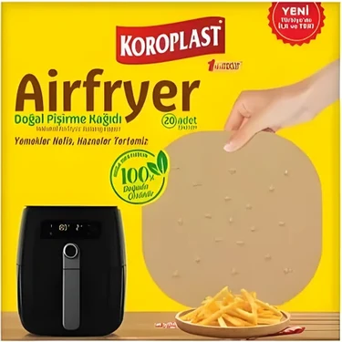 5 Adet Koroplast Airfryer Pişirme Kağıdı