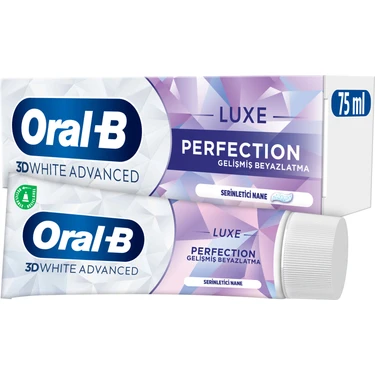 Oral-B Pro 3D White Advanced Luxe Perfection Nane Aromalı Diş Macunu 75 ml Florürlü