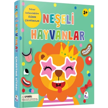 İndigo Çocuk Silikon Çıkartmalı – Neşeli Hayvanlar - Holly Morris (Tekrar Kullanılabilen Sticker