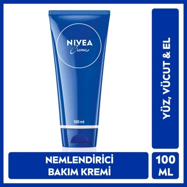 Nivea Creme Yoğun Besleyici Nemlendirici Yüz, Vücut, El Kremi 100 ml Tüm Cilt Tipleri