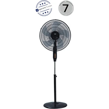 Raks Sf 16 Extra 60 W Ayaklı Vantilatör 5 Kanatlı Pervane ile Güçlü Hava Akışı