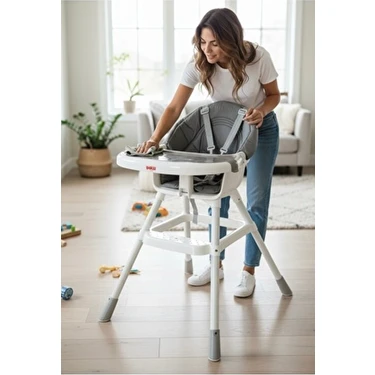 Dolu Nuve Premium Mama Sandalyesi Soft Oturma Minderli