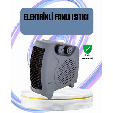 Teknodayım Fanlı Oda Isıtıcısı Termostat Kontrollü Soğuk Hava Üfleme