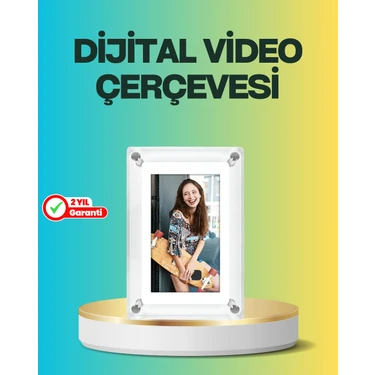 Hediyelik Dijital Çerçeve – 7 Inç IPS Ekranlı, 4gb Hafızalı,