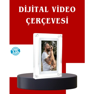 Çift Stereo Hoparlörlü 7 Inç Dijital Fotoğraf Çerçevesi – Zengin Ses