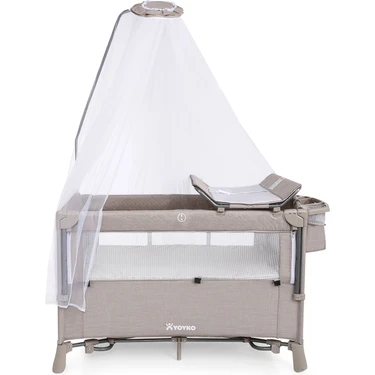 Yoyko Otomatik Açılan ve Katlanan New Exclusive Comfort 8 In 1 Oyun Parkı Bej 76 x