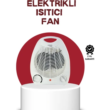 2000W Taşınabilir Elektrikli Fanlı Isıtıcı – Hızlı Isınma, Kompakt