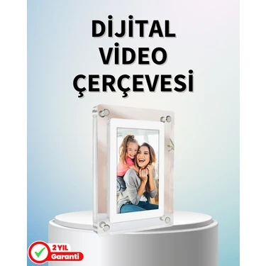 Dayanıklı ve Hafif Tasarım – 7 Inç Dijital Fotoğraf Çerçevesi Ev ve Ofis