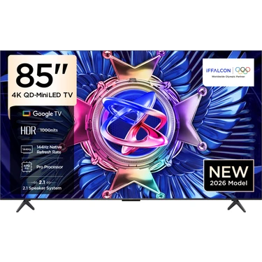 iFFALCON 85U95A 85'' 216 Ekran Uydu Alıcılı 4K Ultra HD Google MiniLED