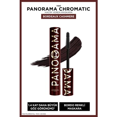 L'oréal Paris Panorama Chromatic Maskara Bordo Hacim Verici Büyük Boy Ayrık Kirpikler