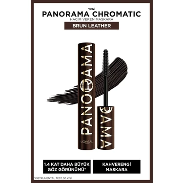 L'oréal Paris Panorama Chromatic Maskara Hacim Verici Kahverengi Brun Leather Büyük