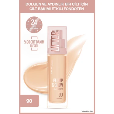 Maybelline New York Lifter Niasinamid ve Hyalüronik Asit Içeren Aydınlatan Fondöten -