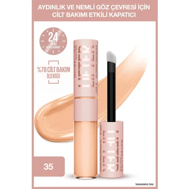 Maybelline New York Lifter Kafein ve Peptitler Içeren Nemlendiren ve Aydınlatan Kapatıcı -