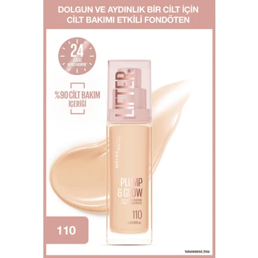 Maybelline New York Lifter Niasinamid ve Hyalüronik Asit Içeren Aydınlatan Fondöten -