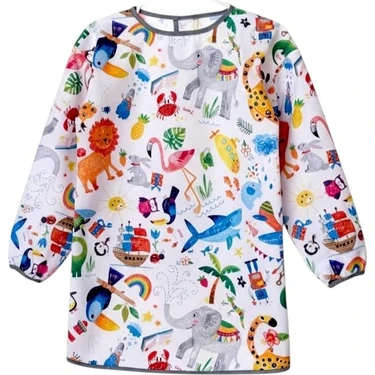 Hepta Collection 7-11 Yaş, Jungle, Sıvı Geçirmez, Makinede Yıkanabilir, Uzun Kollu Çocuk, Aktivite