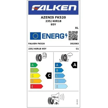 Falken 235/40 R18 (95Y) Xl Azenıs FK520 Oto Yaz Lastiği ( Fiyatı