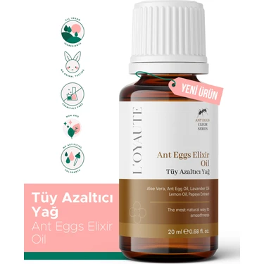 Karınca Yumurtası Yağlı Tüy Azaltıcı Etkili & Papaya Özlü Ant Eggs Elixir Oil 20