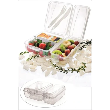 Calperia Takeaway Ergonomik Asorti Çatal Lı Pratik Yoğurt Saklama Kabı