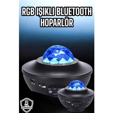Marsilyan Projektör Yıldız Gece Lambası Disko Topu Bluetooth Bağlantılı Taşınabilir
