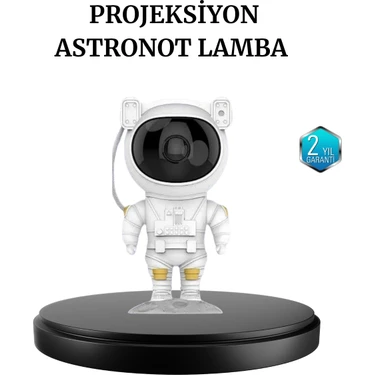 Astronot Projeksiyon Lambası Bluetooth Müzikli ve Uzaktan
