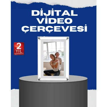 USB Type-C Destekli 7 Inç Dijital Fotoğraf Çerçevesi – Video ve Müzik
