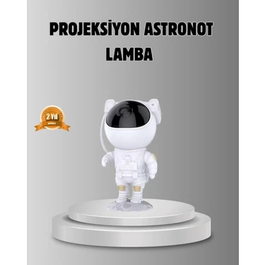 Marsilyan Astronot Galaksi Projeksiyon Lambası Bluetooth Bağlantılı ve Uzaktan