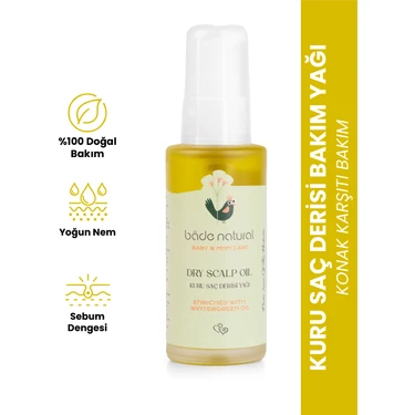 Bade Natural Bebek Kuru Saç Derisi  Doğal Bakım Yağı 50