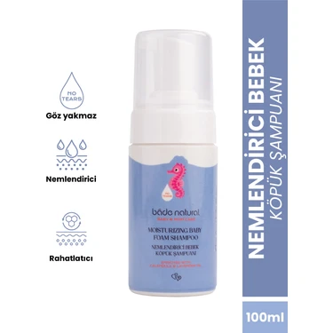 Bade Natural Nemlendirici Bebek Köpük Şampuan %100 Doğal 100