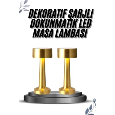 İlk El Grup Ieg™ Kablosuz Renkli Masa ve Gece Lambası Altın Rengi Dokunmatik LED
