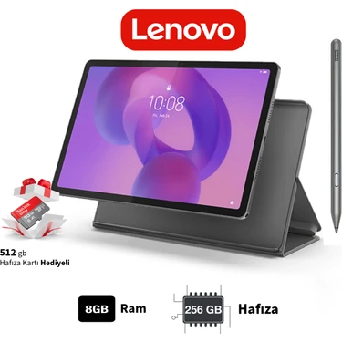 Lenovo Tab 2. Nesil 8gb 128GB 11.5" 2.5k Tablet Gri Kalem ve Kılıf Hediyeli Eğitim Ofis ve Oyun
