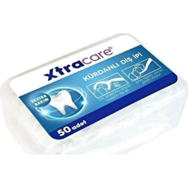 Xtracare Diş İpi Kürdanlı 50'li 3 Adet Ekstra Bakım Sağlayan Ağız ve Diş Bakımı