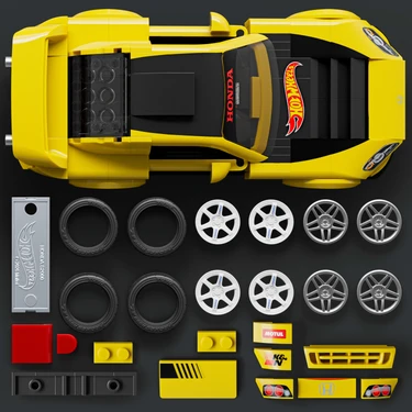 Mattel Brick Shop™ Hot Wheels® Speed Serisi - '07 Honda Fiyatı