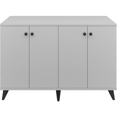 Dienni Simple Konsol 4 Raflı 4 Kapaklı 120X44X80