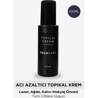 Tech Care Acı Azaltıcı Care Cream-Topical Cream Lazer Epilasyon Ağda Dolgu Prp Kalıcı Makyaj