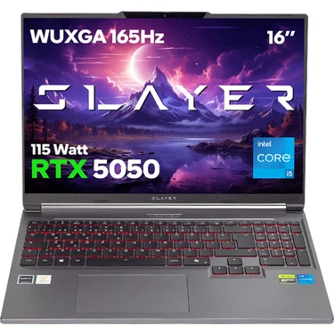 Game Garaj Slayer X5T-5050 C3 Intel Core I5 13500HX 32GB Ram 2tb SSD RTX5050 16" Wuxga 165Hz IPS