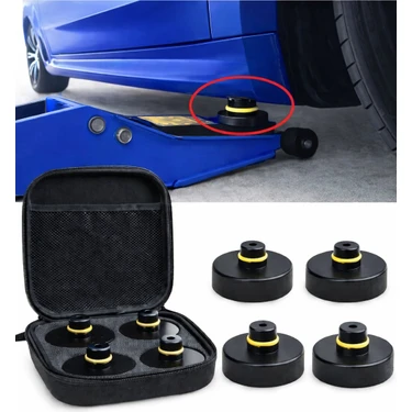 Tesla Uyumlu Lift Takozu – 4’lü Jack Pad Seti | Model S 3 x Y