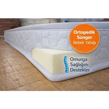 Royalyat Tam Ortopedik Sünger Yatak 12 cm Bebek