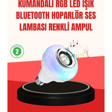 Akıllı LED Ampul – E27 Uyumlu ve Müzik Çalarlı