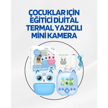 Marsilyan Dijital Termal Yazıcılı Mini Kamera – Hd Video & Anında Fotoğraf