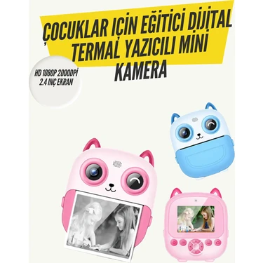 2.4” Ekranlı Mini Kamera – 1080P Kayıt + Mürekkepsiz
