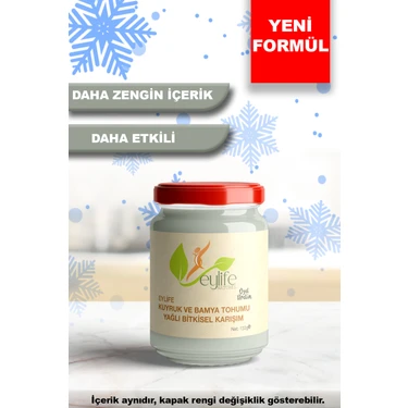 Eylife Naturel Kuyruk ve Bamya Tohumu Yağlı Bitkisel Karışım 100