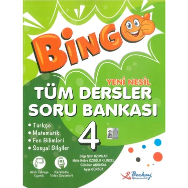 Berkay Yayıncılık Berkay 4. Sınıf Bingo Yeni Nesil Tüm Dersler Soru